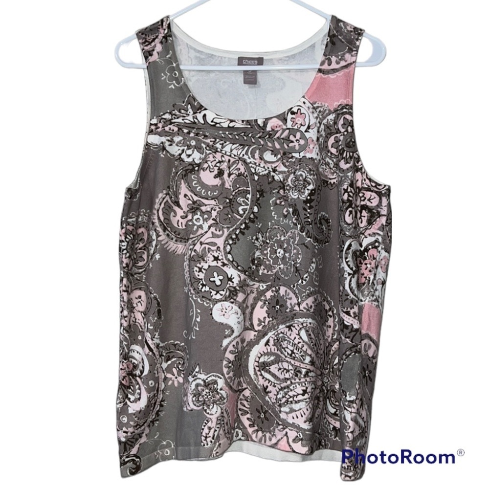 Chicos outlet size 3 women’s Good Times Bristole tank sweater Rockridge new